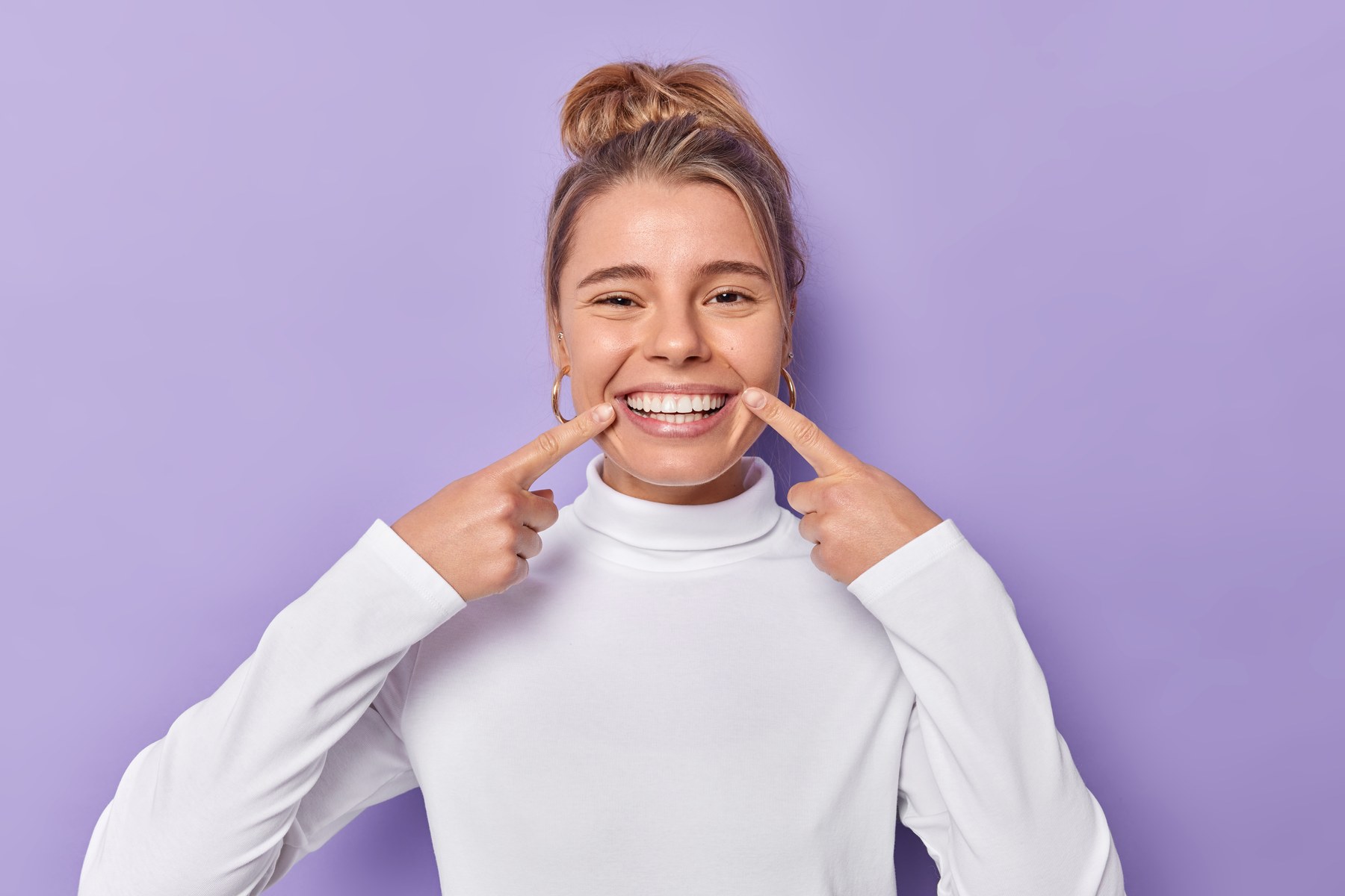 Teeth whitening results