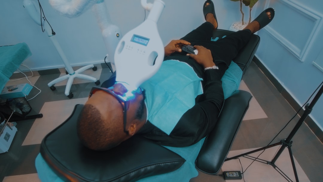 Zoom in-office whitening treatment at DC Pearls