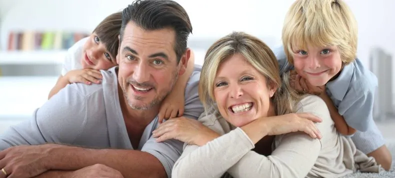 Smiling family